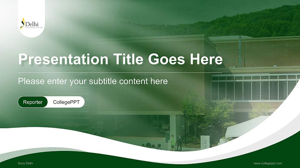 Suny Delhi Lecture Sharing and Networking Event PPT Template16:9 ratio PPT effect preview image