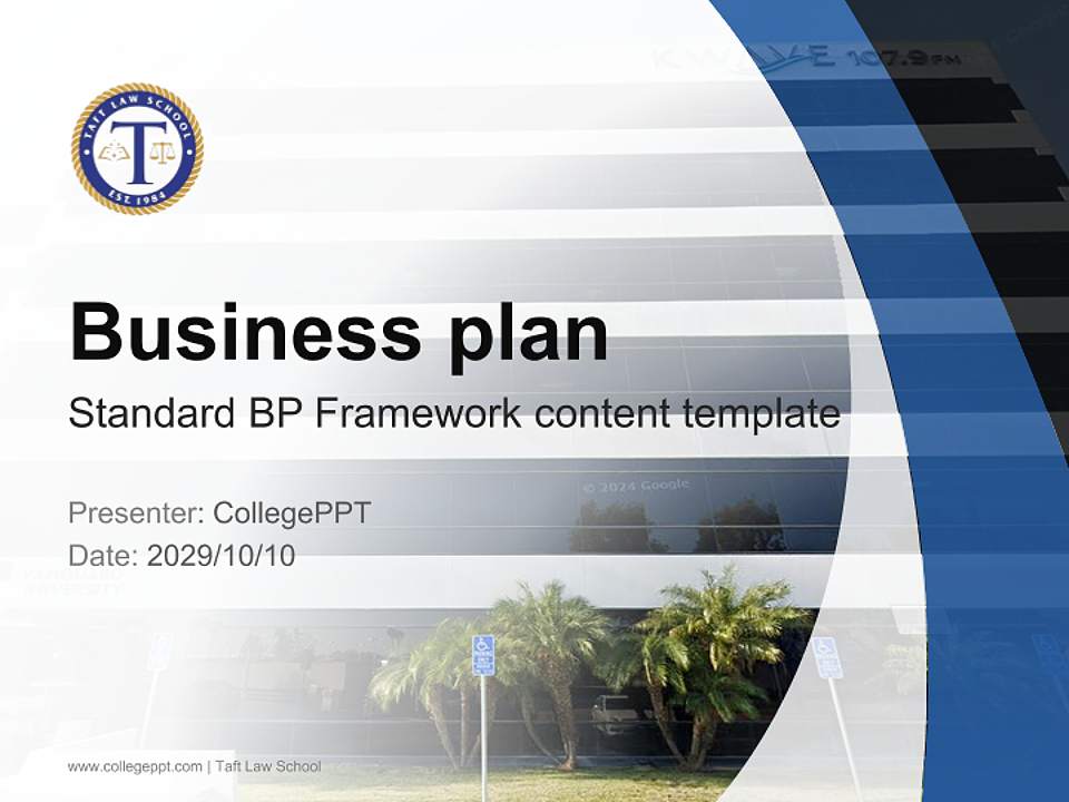 Taft Law School Competition/Entrepreneurship Contest PPT Template4:3 ratio PPT effect preview image9