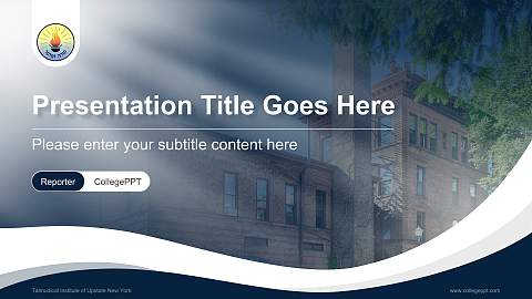 Talmudical Institute of Upstate New York Lecture Sharing and Networking Event PPT Template