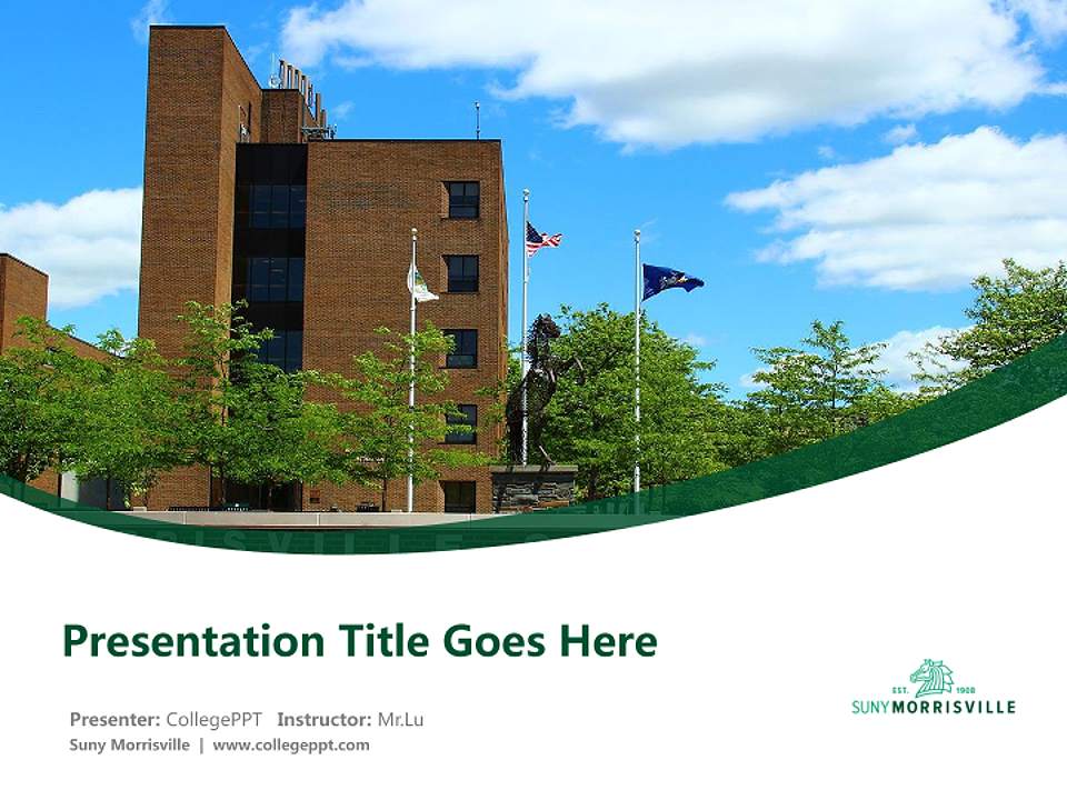 Suny Morrisville Course/Courseware Creation PPT Template4:3 ratio PPT effect preview image5