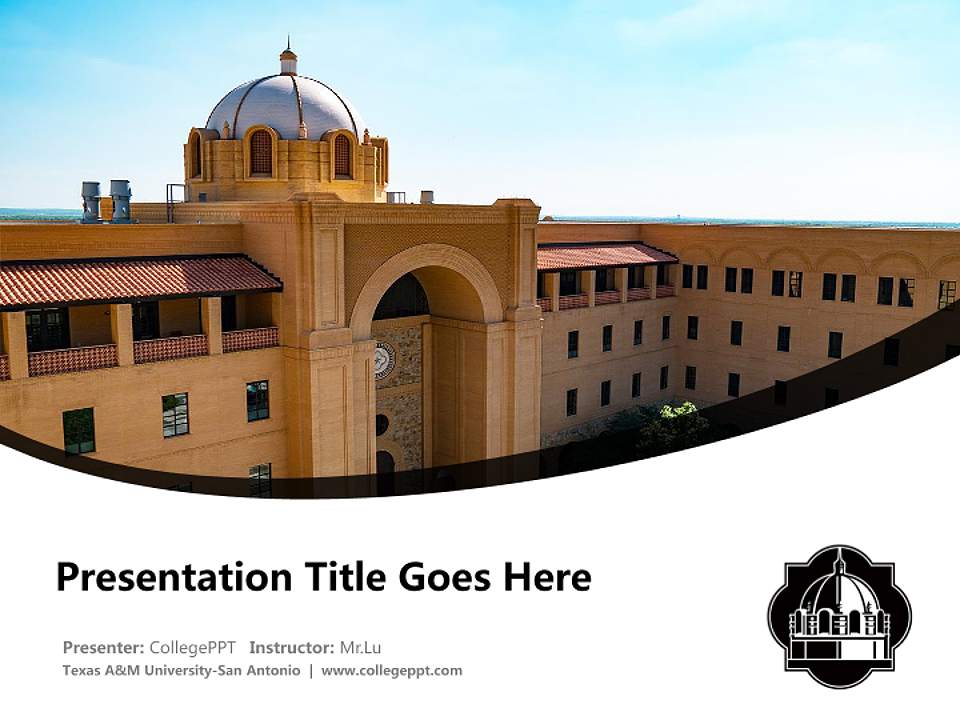 Texas A&M University-San Antonio Course/Courseware Creation PPT Template4:3 ratio PPT effect preview image5