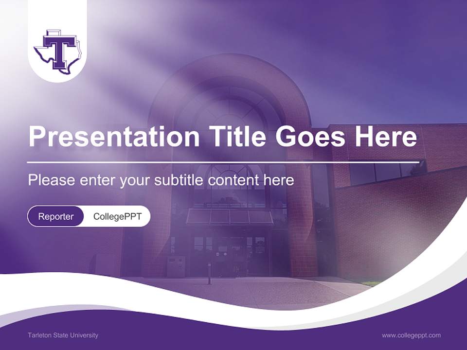 Tarleton State University Lecture Sharing and Networking Event PPT Template4:3 ratio PPT effect preview image4