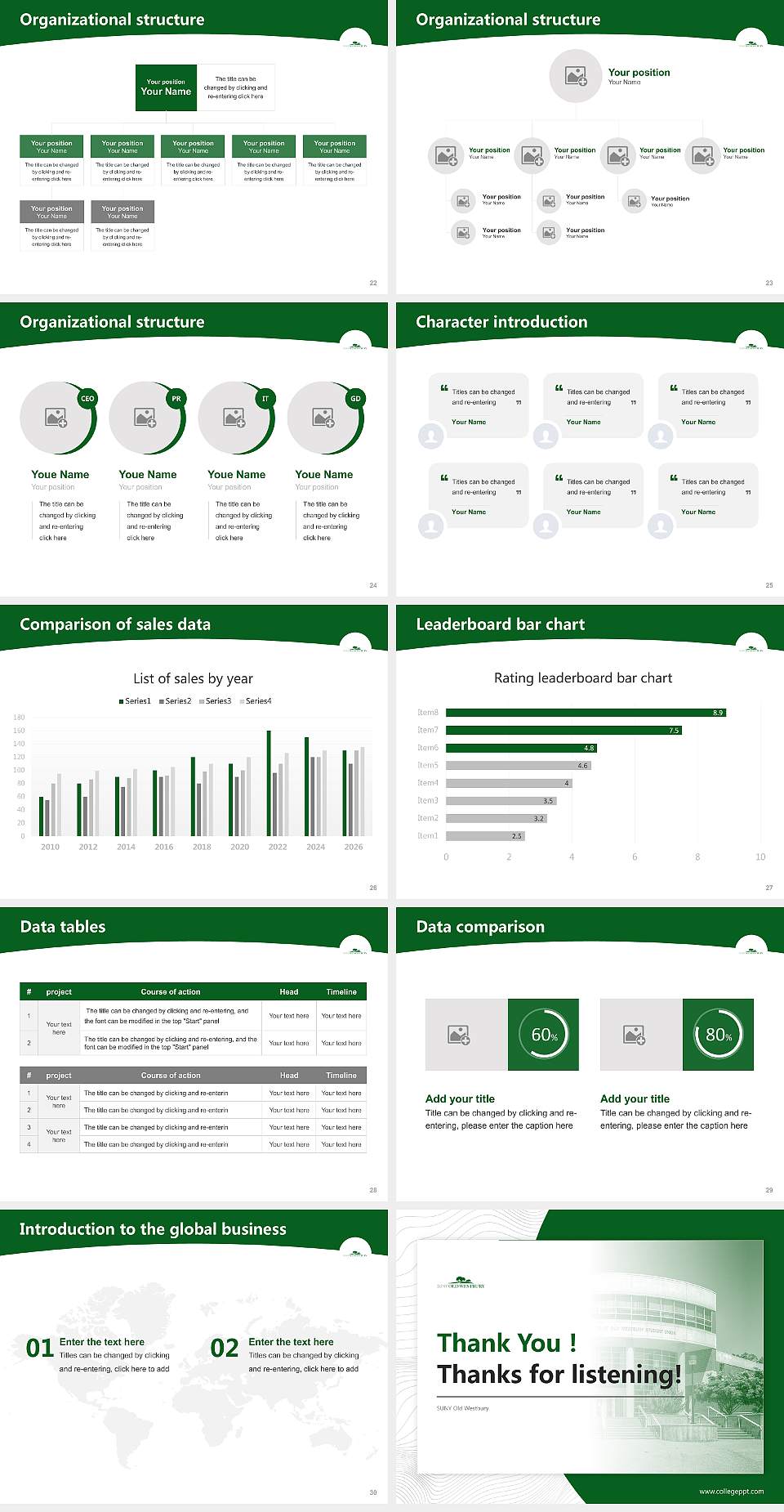 SUNY Old Westbury Academic Presentation/Research Findings Report PPT Template4:3 ratio PPT effect preview image4