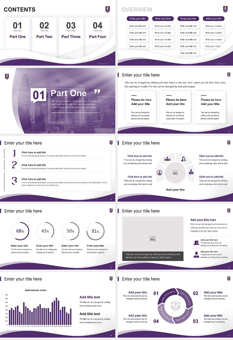 Taylor University Lecture Sharing and Networking Event PPT Template16:9 ratio PPT effect preview image2