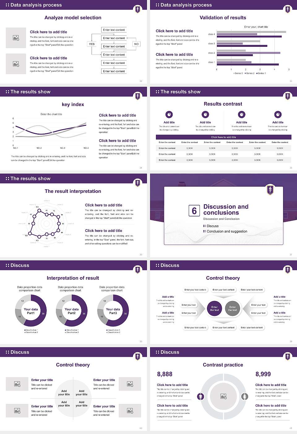 Taylor University Graduation Thesis Defense PPT Template16:9 ratio PPT effect preview image5
