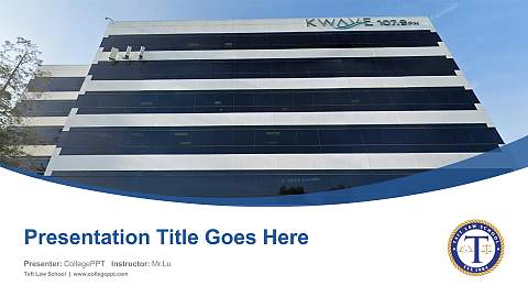 Taft Law School Course/Courseware Creation PPT Template