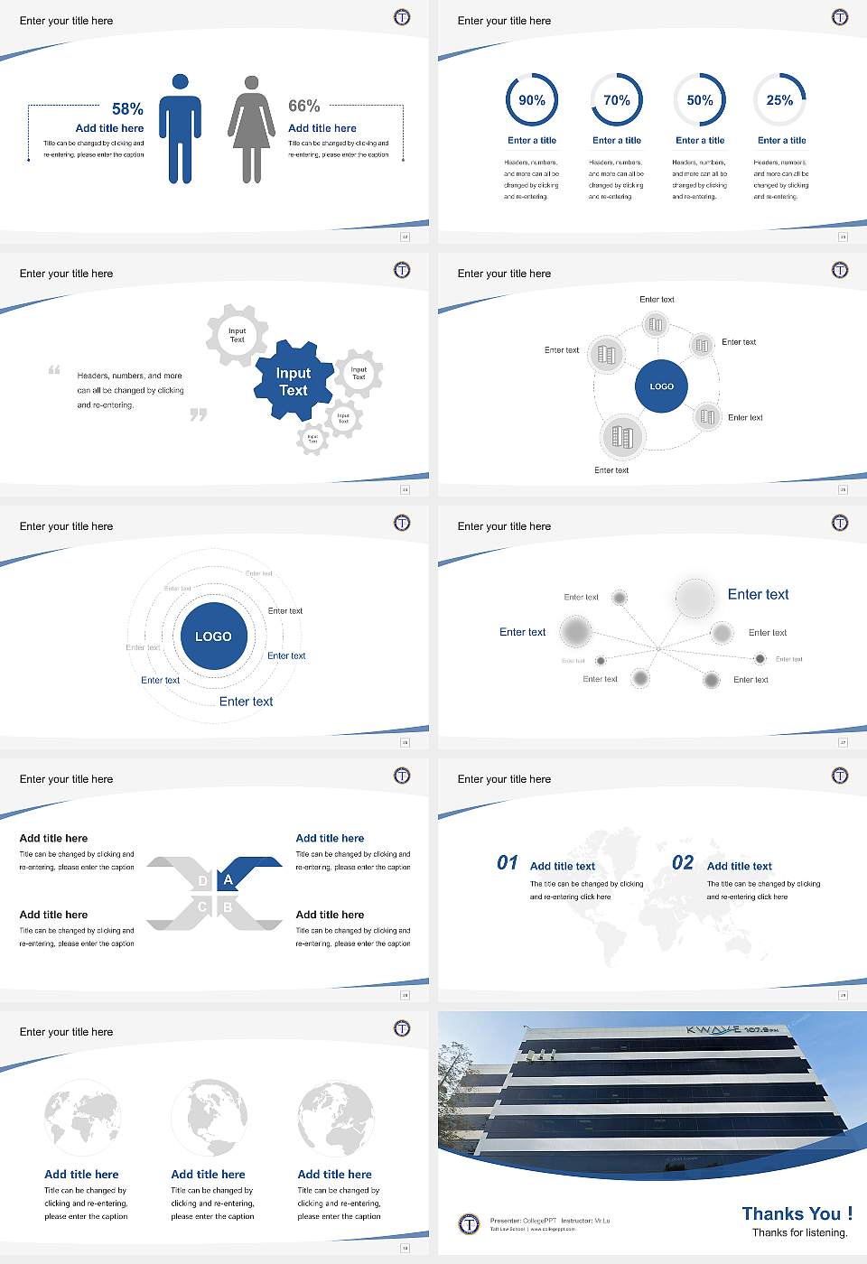 Taft Law School Course/Courseware Creation PPT Template16:9 ratio PPT effect preview image4