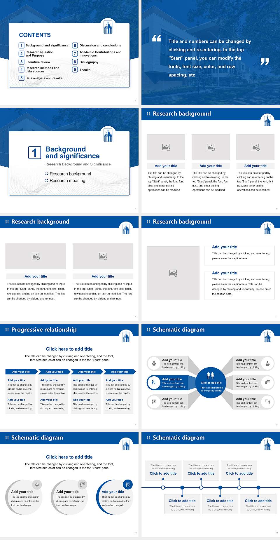 Tennessee State University Graduation Thesis Defense PPT Template4:3 ratio PPT effect preview image2