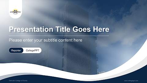 Talmudic College of Florida Lecture Sharing and Networking Event PPT Template