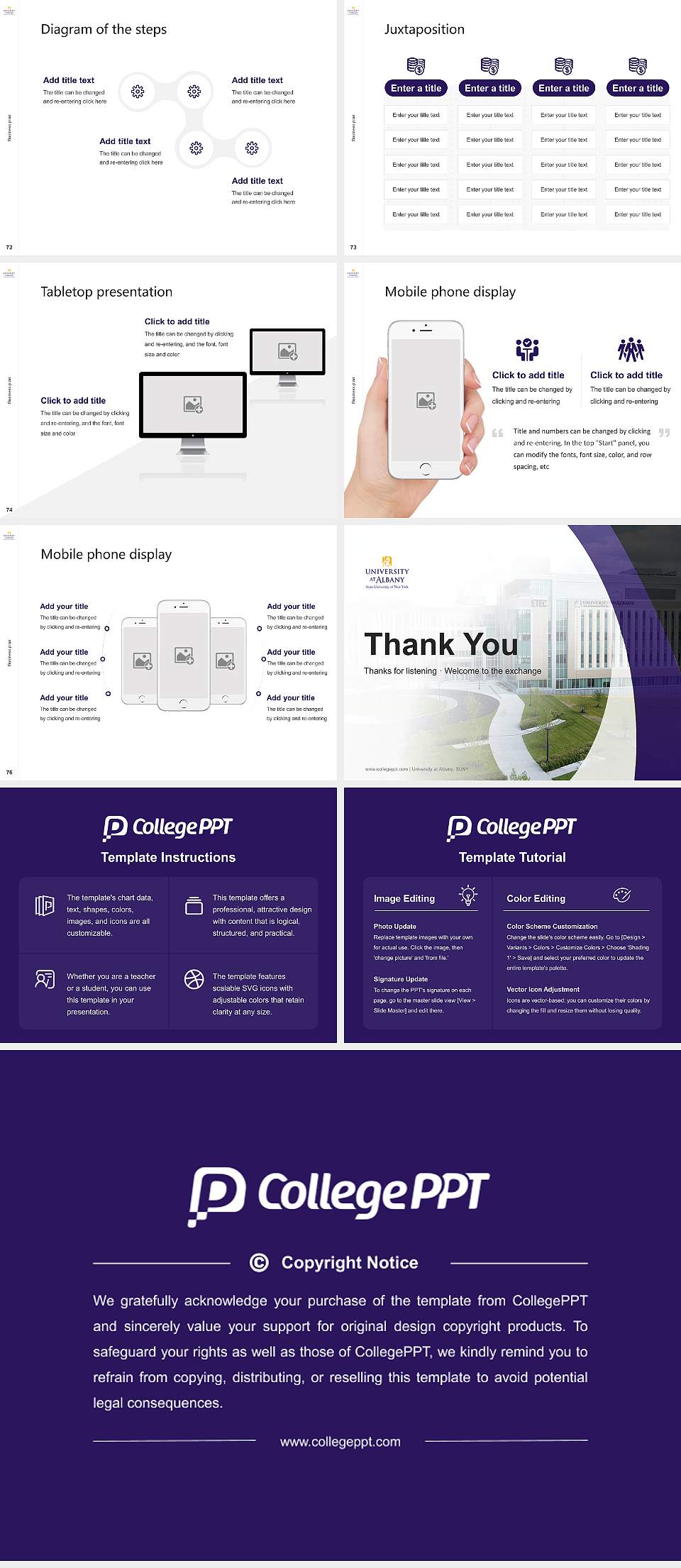 University at Albany, SUNY Competition/Entrepreneurship Contest PPT Template4:3 ratio PPT effect preview image9