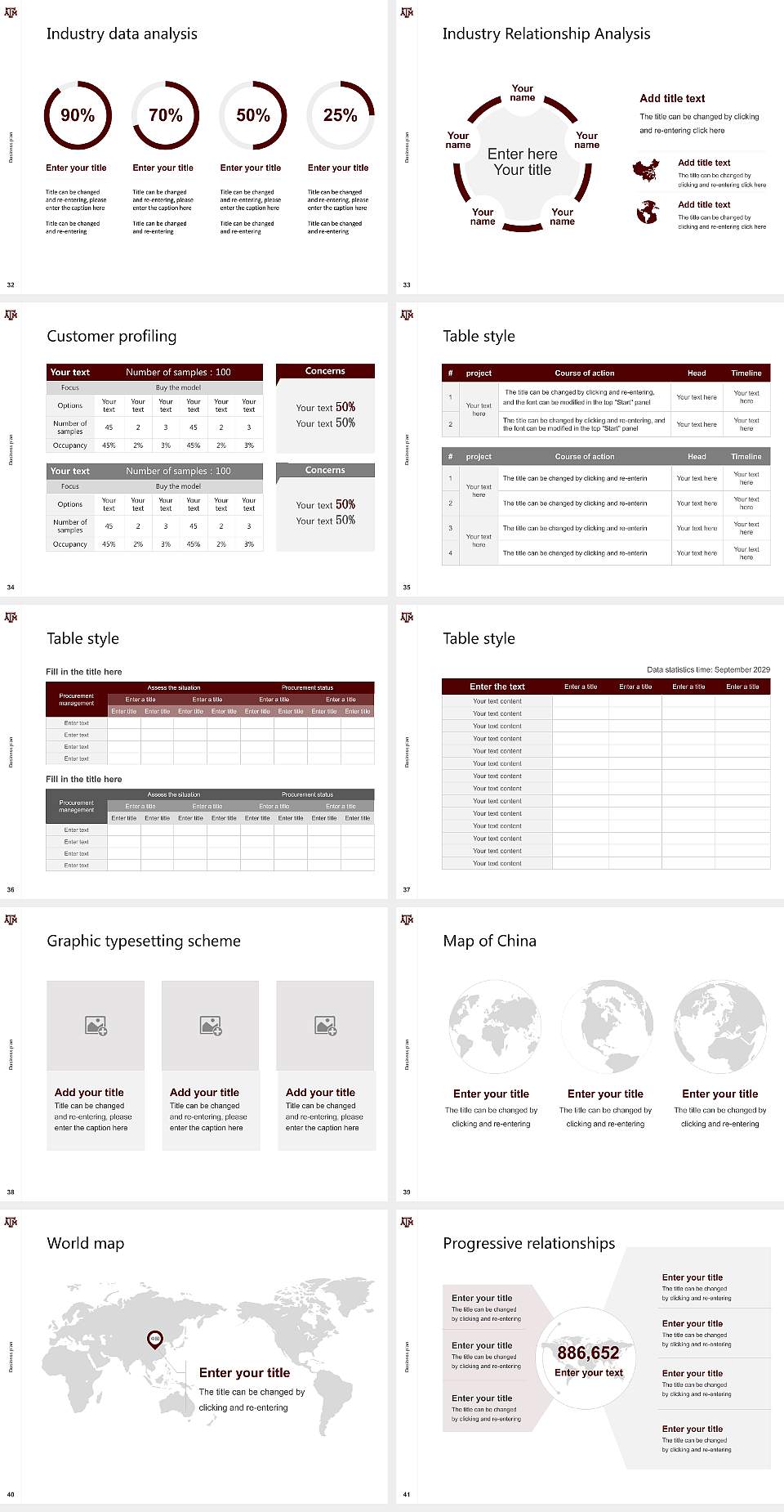 Texas a & M University-College Station Competition/Entrepreneurship Contest PPT Template4:3 ratio PPT effect preview image5