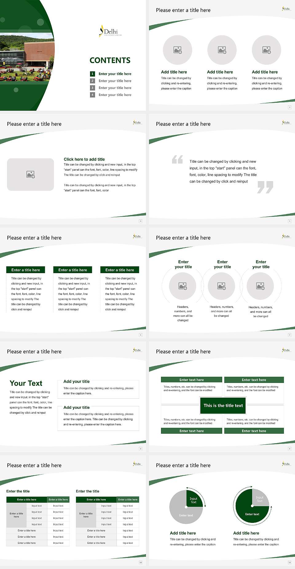 Suny Delhi Course/Courseware Creation PPT Template4:3 ratio PPT effect preview image2