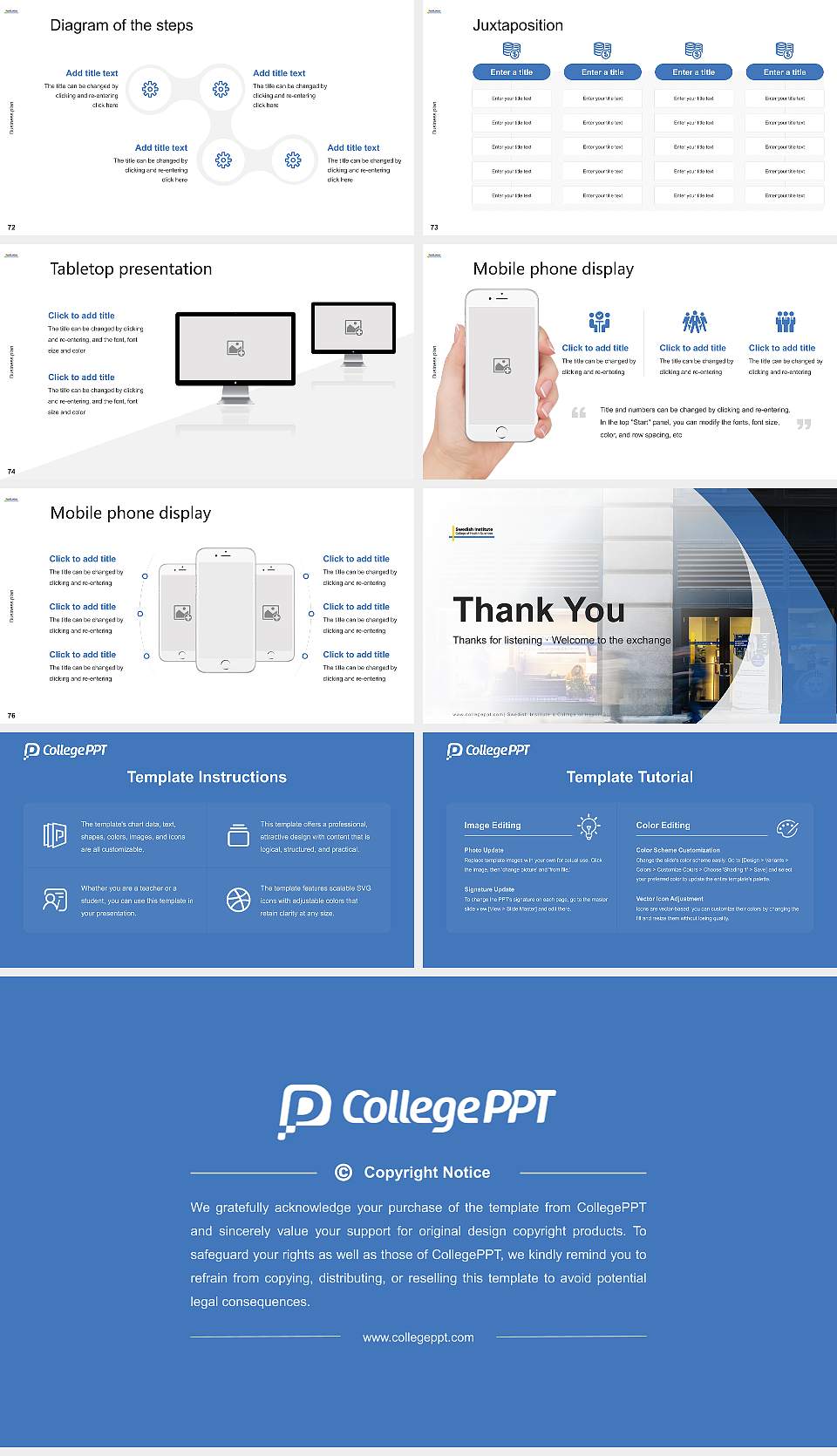 Swedish Institute a College of Health Sciences Competition/Entrepreneurship Contest PPT Template16:9 ratio PPT effect preview image9
