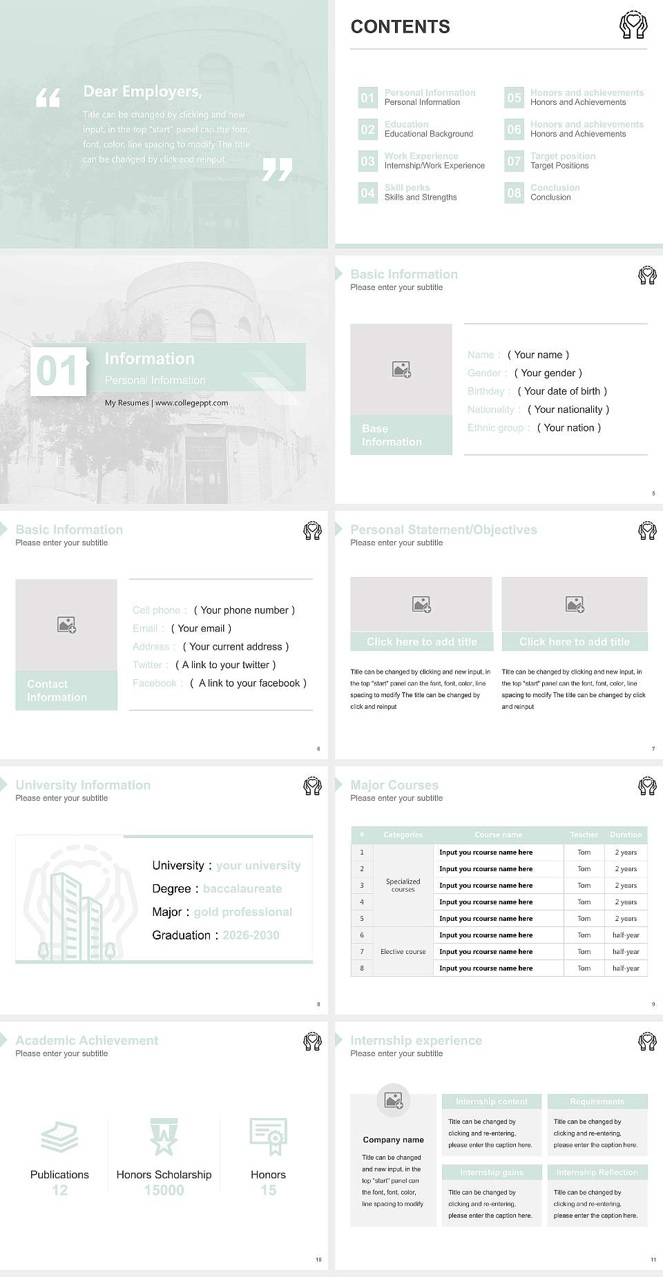 Talmudical Seminary of Bobov Resume PPT Template4:3 ratio PPT effect preview image2