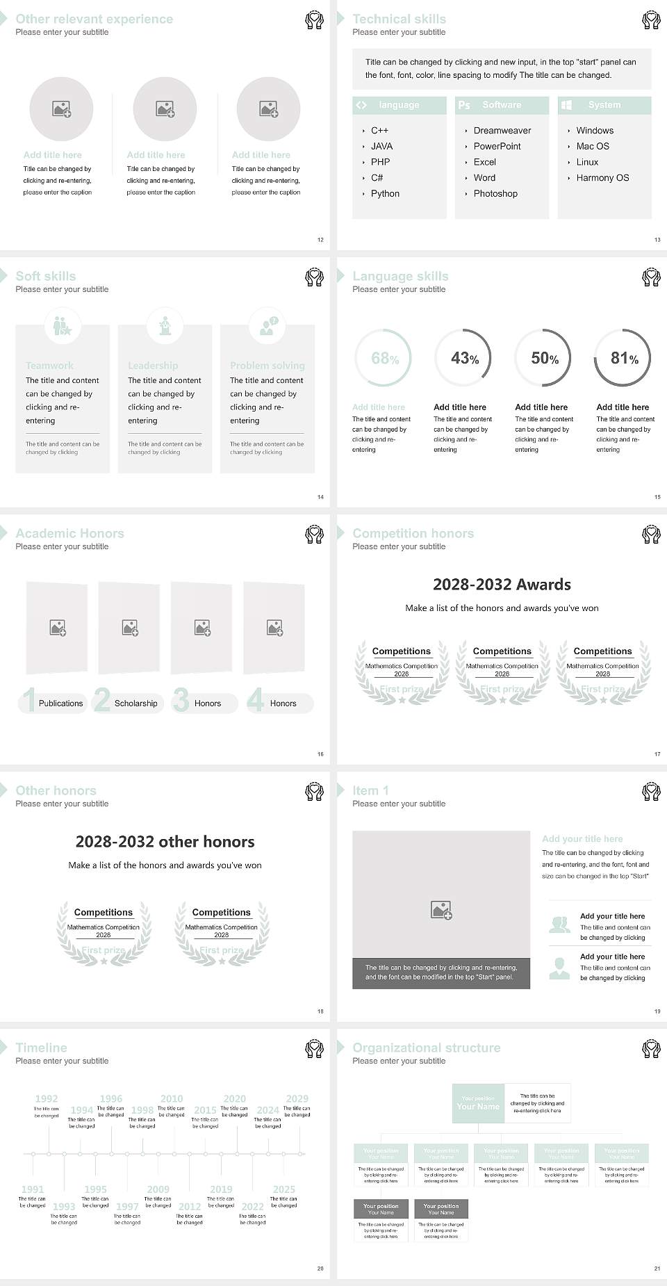 Talmudical Seminary of Bobov Resume PPT Template4:3 ratio PPT effect preview image3