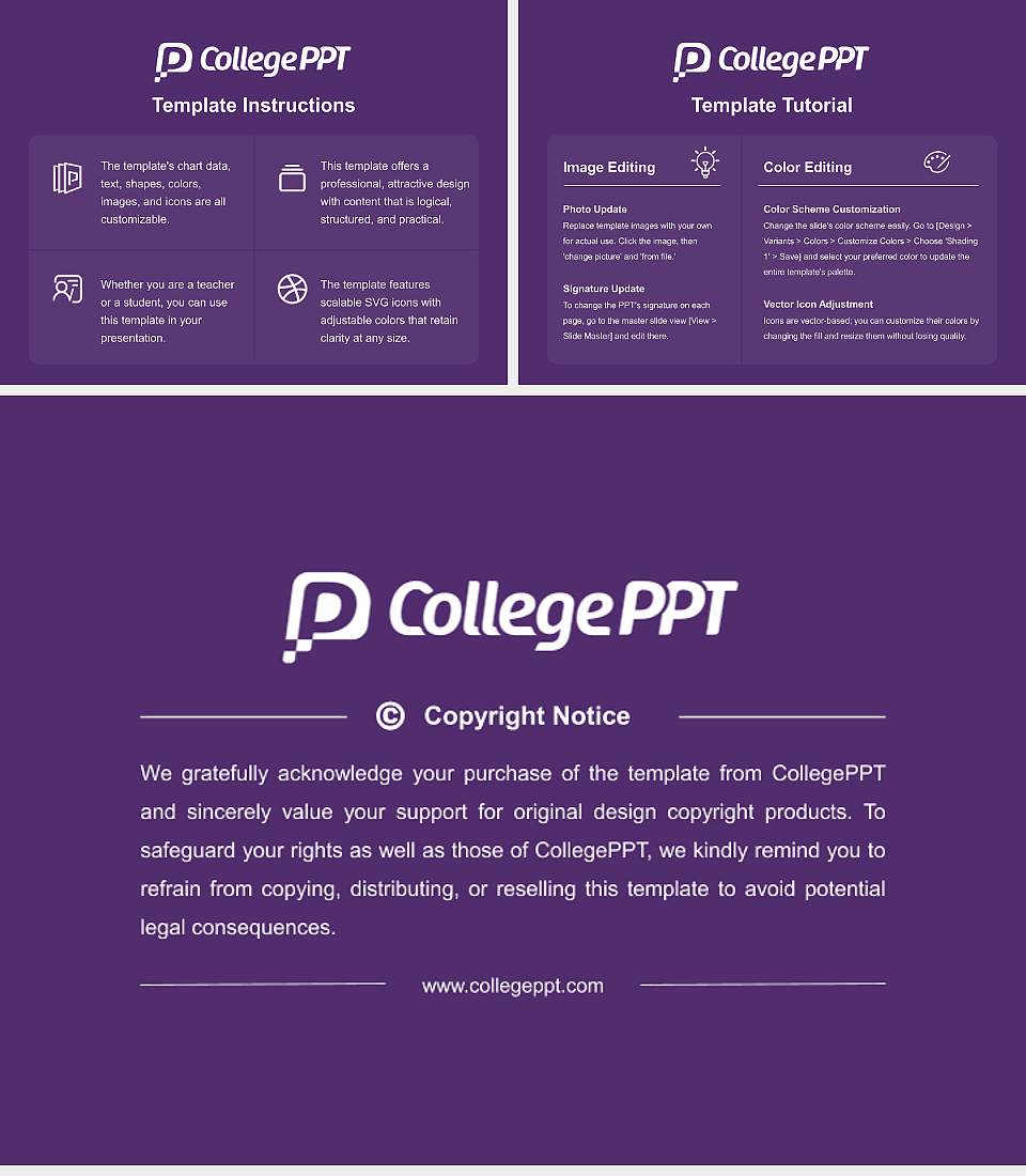 Taylor University Course/Courseware Creation PPT Template4:3 ratio PPT effect preview image5