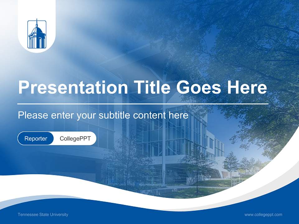 Tennessee State University Lecture Sharing and Networking Event PPT Template4:3 ratio PPT effect preview image4