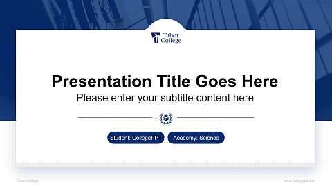 Tabor College National Scholarship Defense PPT Template