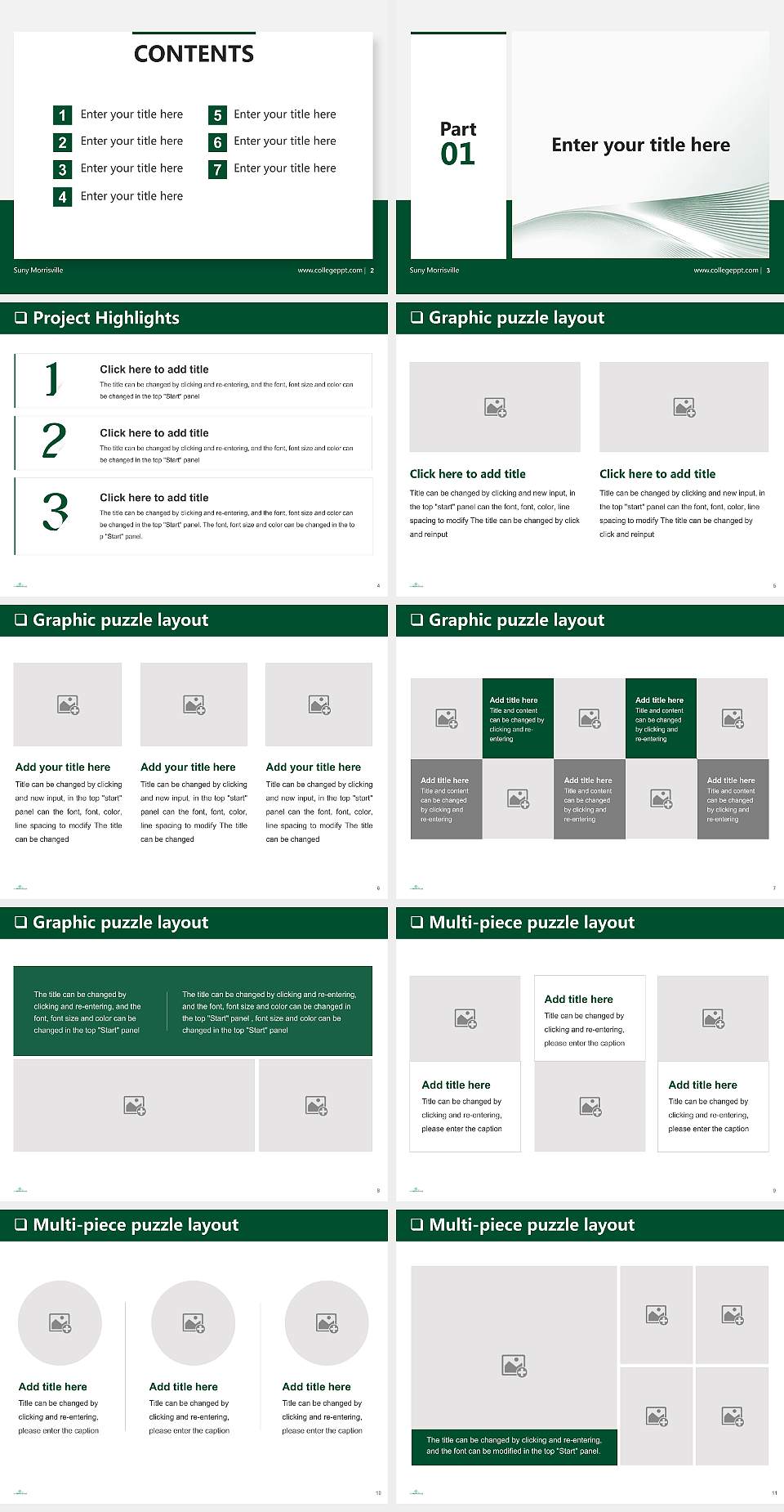 Suny Morrisville General Purpose PPT Template4:3 ratio PPT effect preview image2