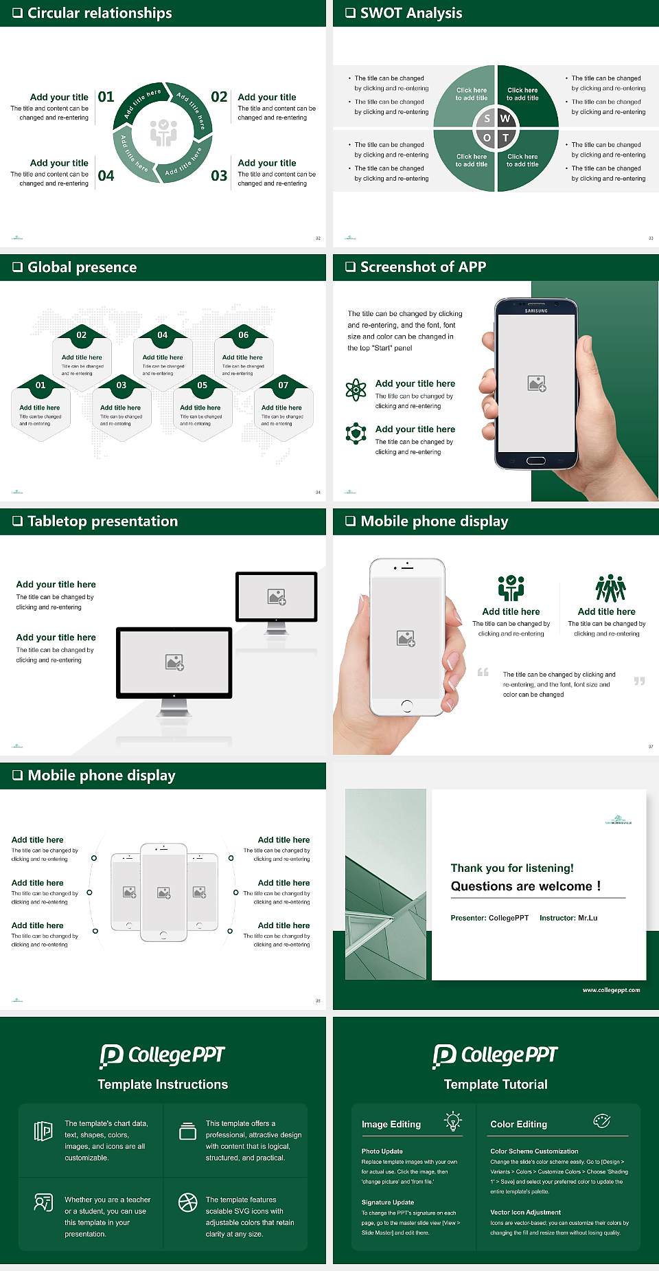 Suny Morrisville General Purpose PPT Template4:3 ratio PPT effect preview image5