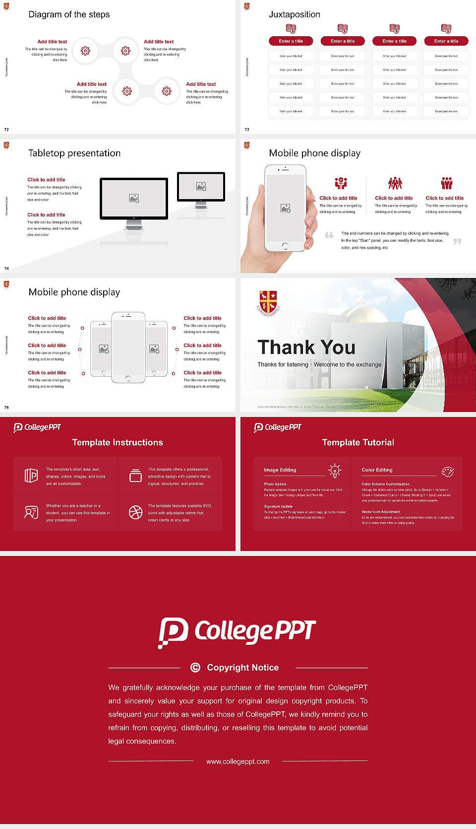 University of St. Thomas (Texas) Competition/Entrepreneurship Contest PPT Template16:9 ratio PPT effect preview image9
