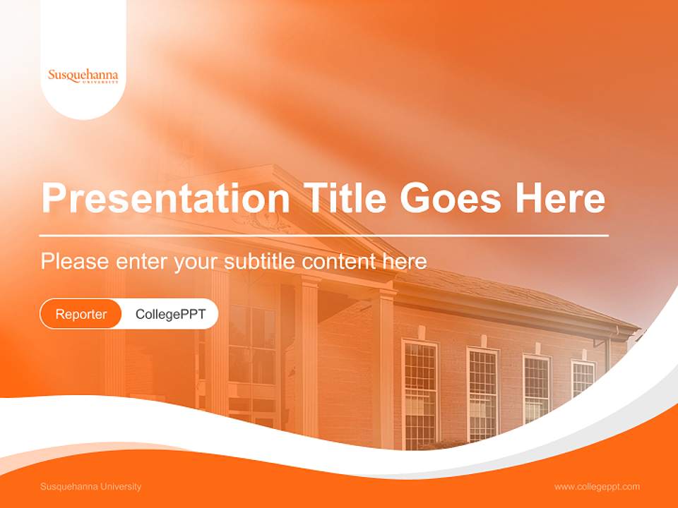 Susquehanna University Lecture Sharing and Networking Event PPT Template4:3 ratio PPT effect preview image4