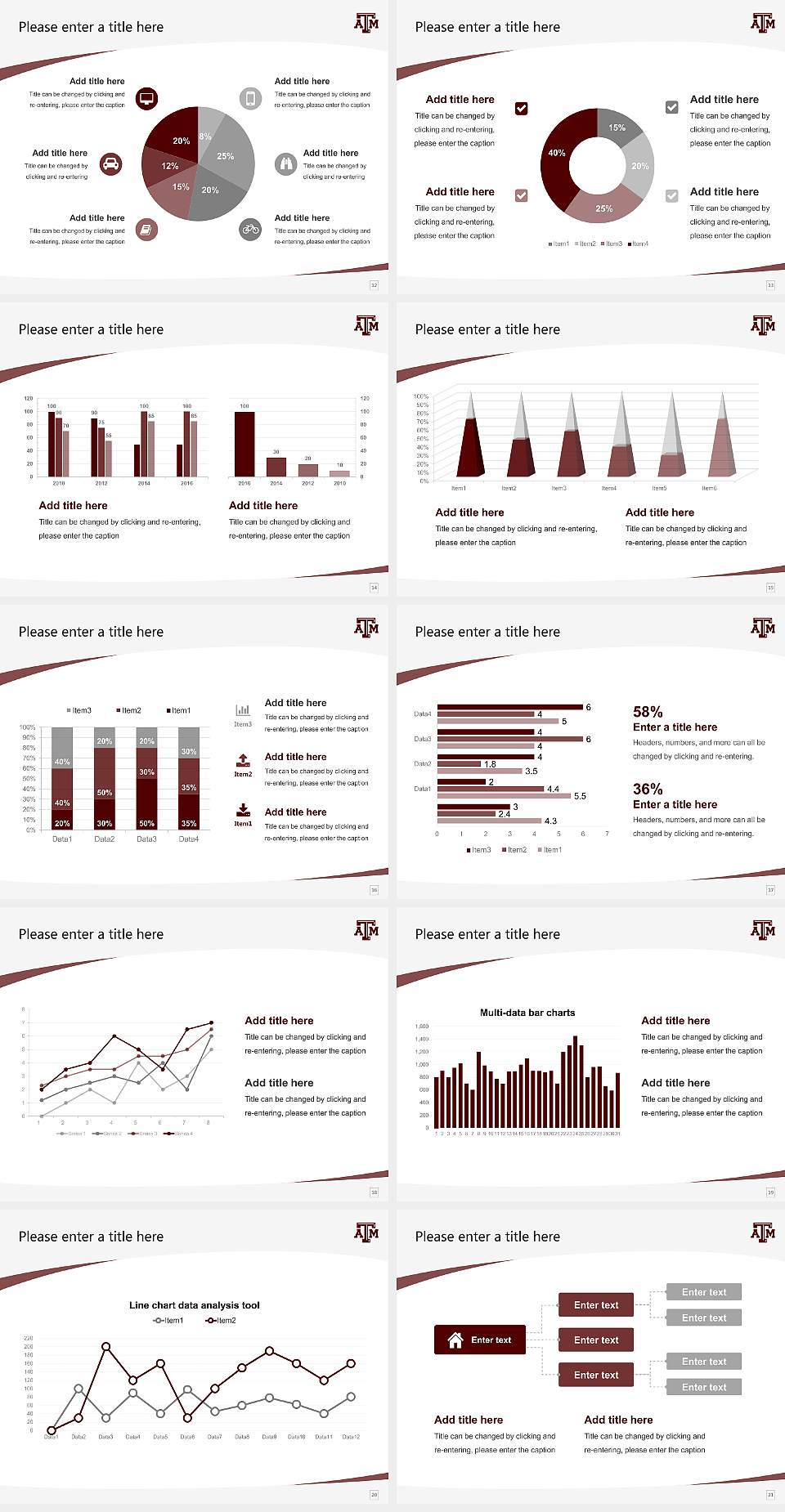 Texas a & M University-College Station Course/Courseware Creation PPT Template4:3 ratio PPT effect preview image3