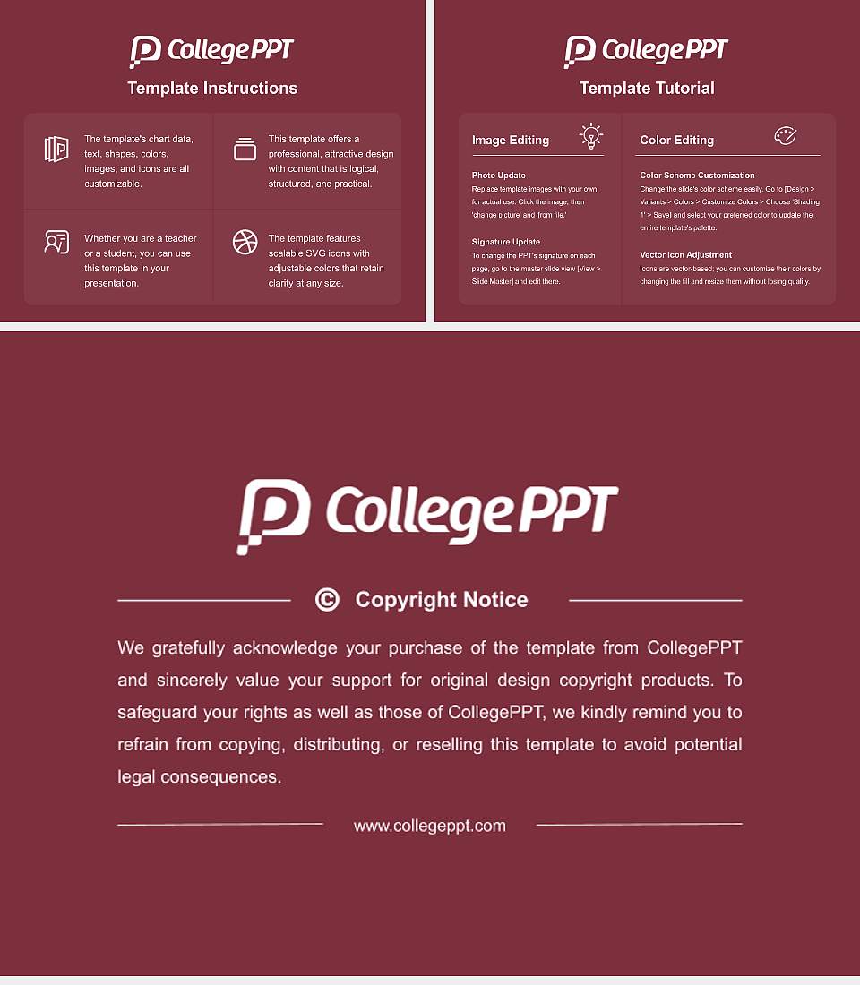 Texas A&M University-Texarkana Course/Courseware Creation PPT Template4:3 ratio PPT effect preview image5