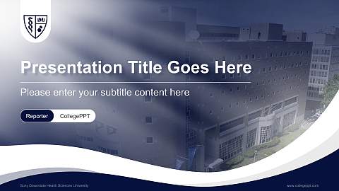 Suny Downstate Health Sciences University Lecture Sharing and Networking Event PPT Template