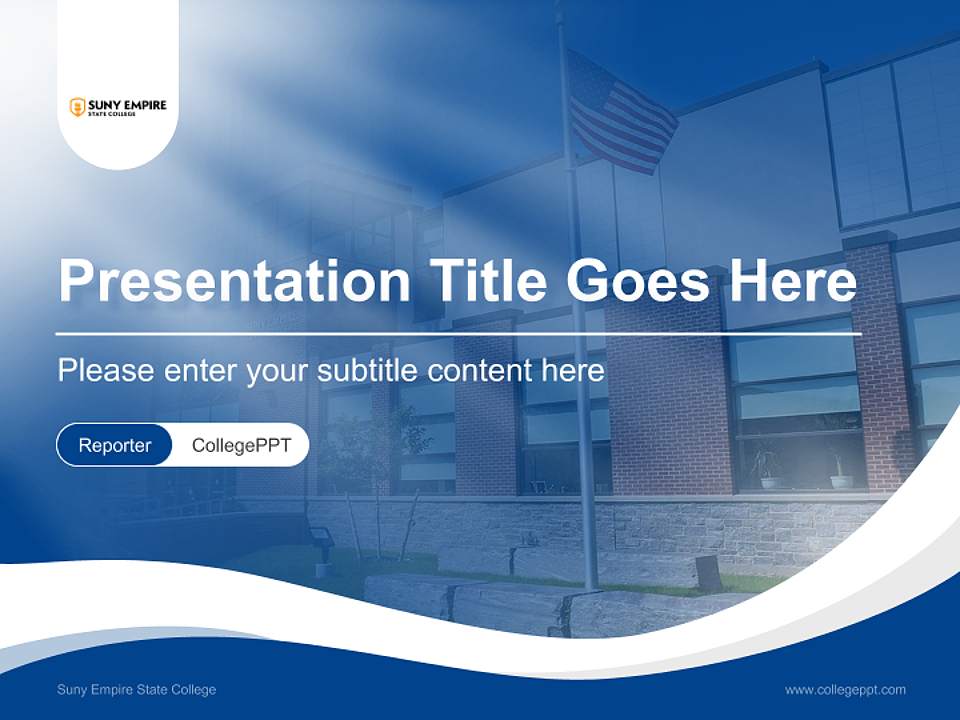 Suny Empire State College Lecture Sharing and Networking Event PPT Template4:3 ratio PPT effect preview image4