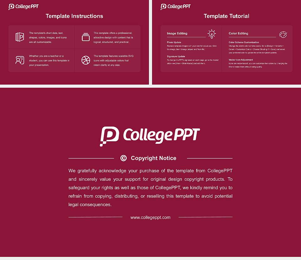 Suny Potsdam Academic Presentation/Research Findings Report PPT Template16:9 ratio PPT effect preview image5