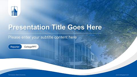 Tennessee State University Lecture Sharing and Networking Event PPT Template