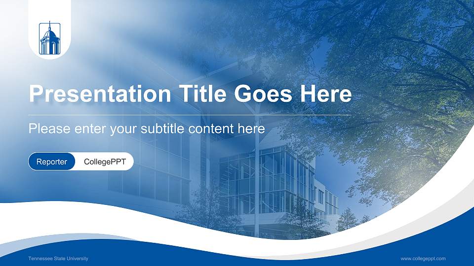 Tennessee State University Lecture Sharing and Networking Event PPT Template16:9 ratio PPT effect preview image