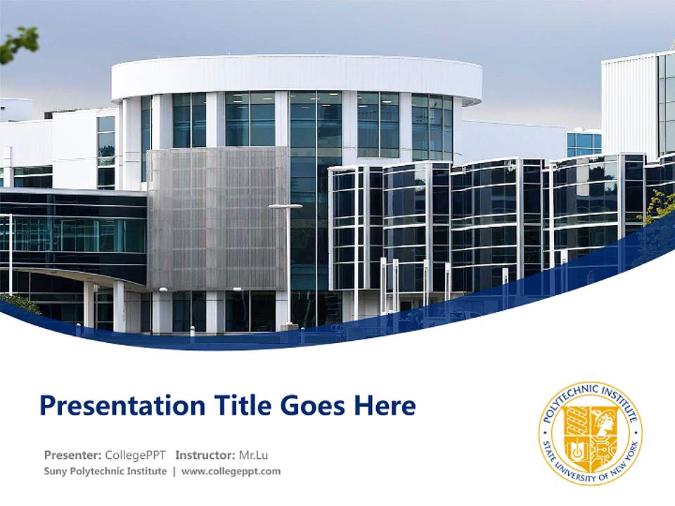 Suny Polytechnic Institute Course/Courseware Creation PPT Template4:3 ratio PPT effect preview image5