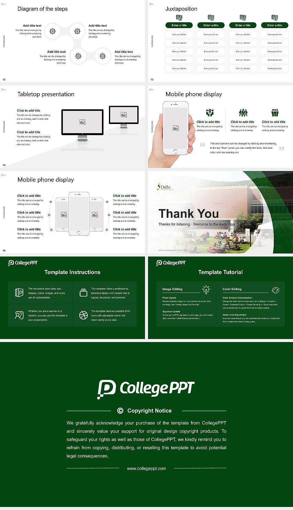 Suny Delhi Competition/Entrepreneurship Contest PPT Template16:9 ratio PPT effect preview image9