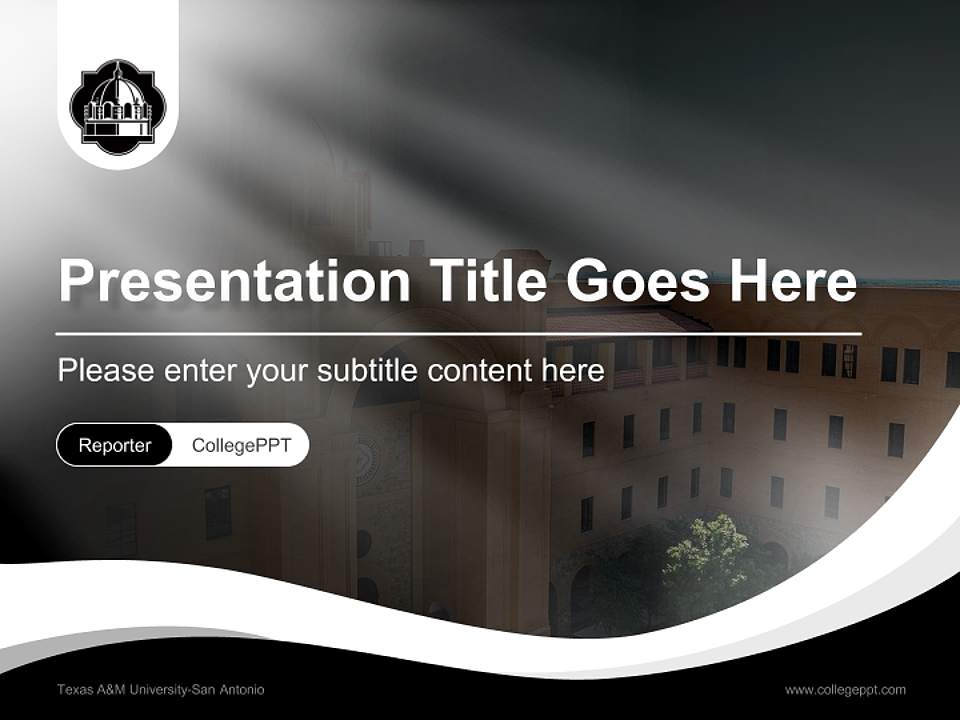 Texas A&M University-San Antonio Lecture Sharing and Networking Event PPT Template4:3 ratio PPT effect preview image4