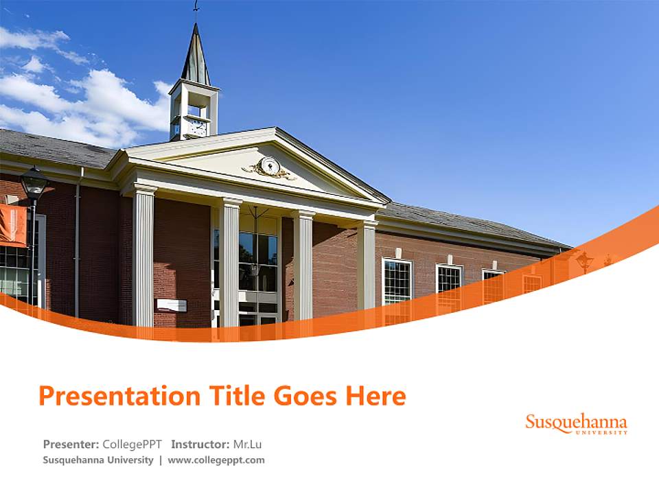 Susquehanna University Course/Courseware Creation PPT Template4:3 ratio PPT effect preview image5