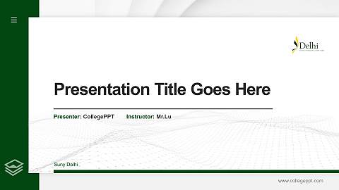 Suny Delhi Thesis Proposal/Graduation Defense PPT Template