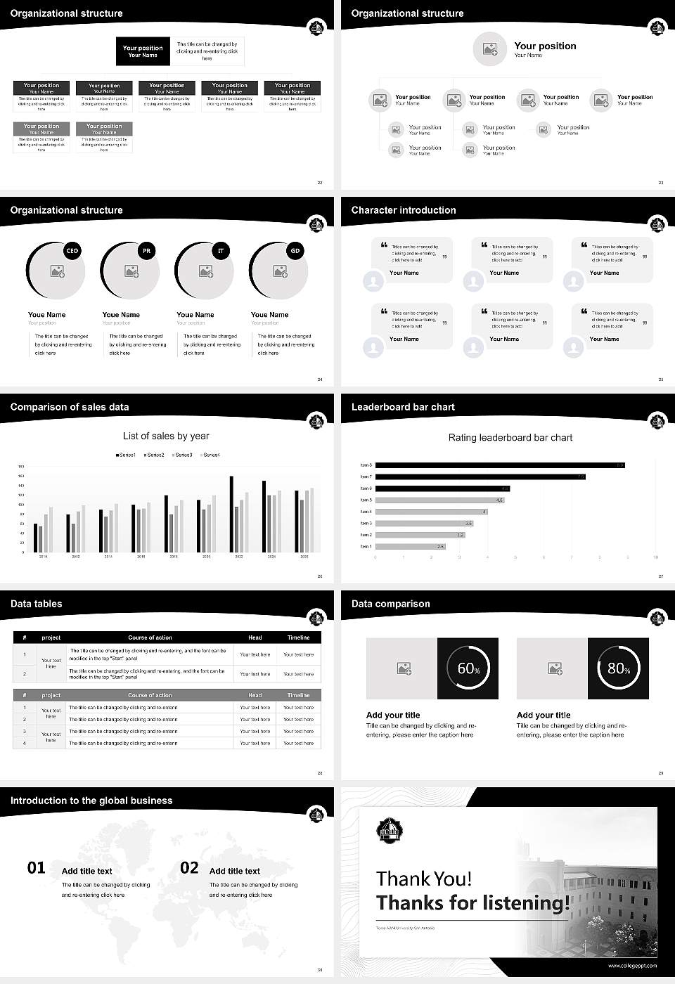 Texas A&M University-San Antonio Academic Presentation/Research Findings Report PPT Template16:9 ratio PPT effect preview image4