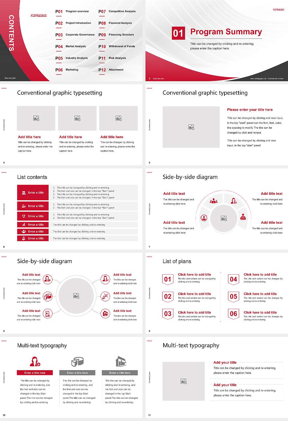 Suny Plattsburgh Competition/Entrepreneurship Contest PPT Template16:9 ratio PPT effect preview image2