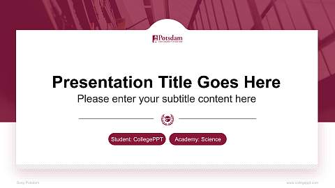 Suny Potsdam National Scholarship Defense PPT Template