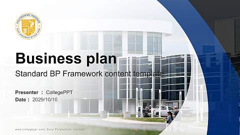 Suny Polytechnic Institute Competition/Entrepreneurship Contest PPT Template