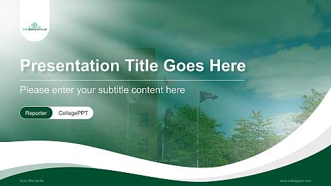 Suny Morrisville Lecture Sharing and Networking Event PPT Template
