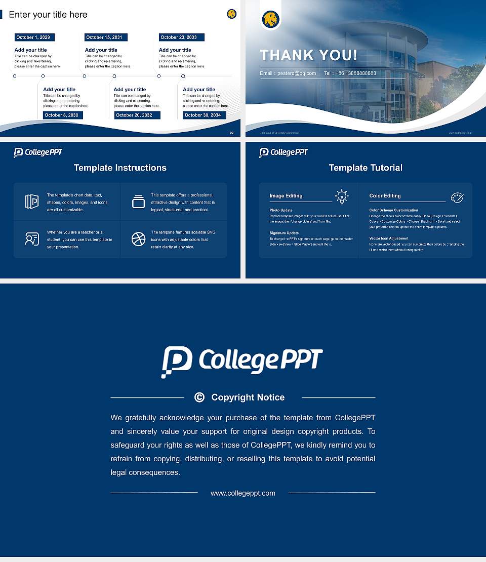 Texas a & M University-Commerce Lecture Sharing and Networking Event PPT Template16:9 ratio PPT effect preview image4