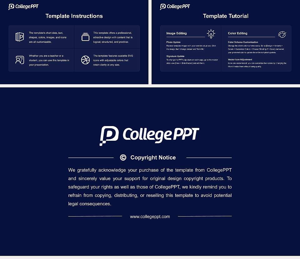 Suny Downstate Health Sciences University Course/Courseware Creation PPT Template16:9 ratio PPT effect preview image5