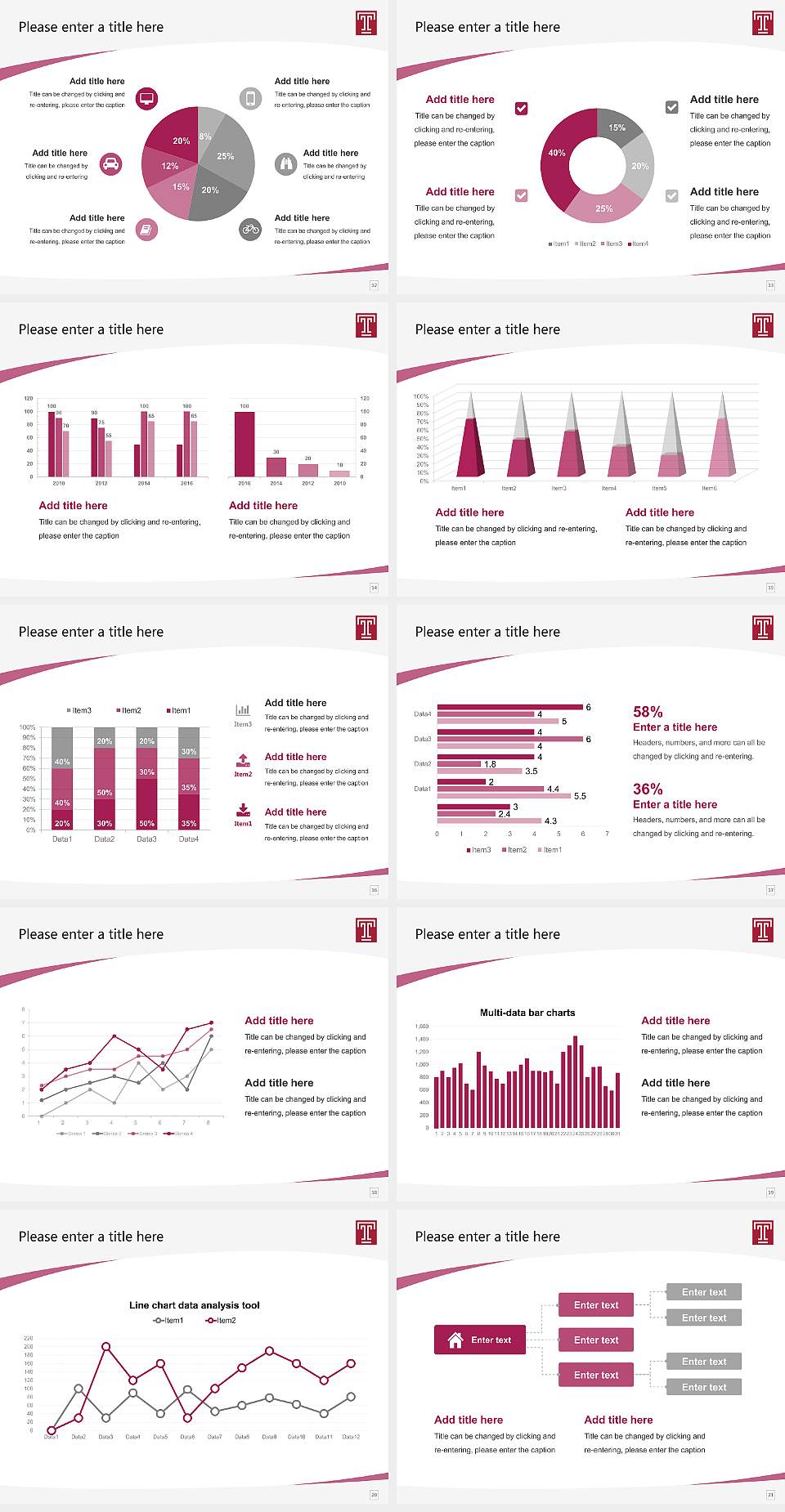 Temple University Course/Courseware Creation PPT Template4:3 ratio PPT effect preview image3