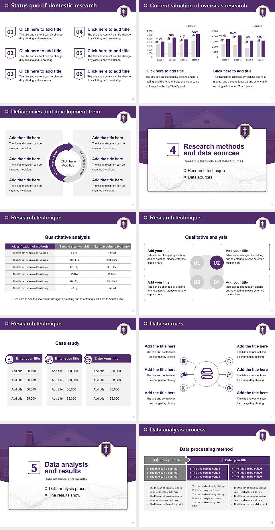 Taylor University Graduation Thesis Defense PPT Template4:3 ratio PPT effect preview image4