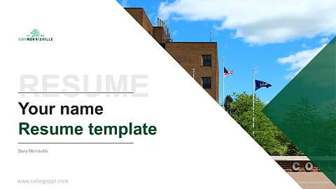 Suny Morrisville Resume PPT Template
