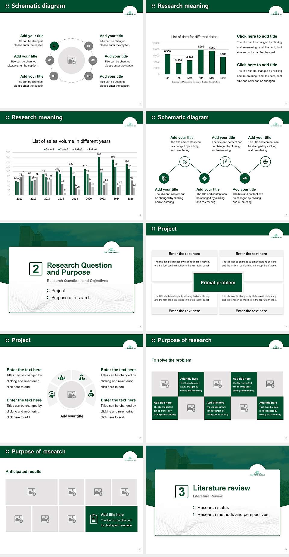 Suny Morrisville Graduation Thesis Defense PPT Template4:3 ratio PPT effect preview image3