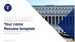 Teachers College at Columbia University सीवी PPT टेम्पलेट